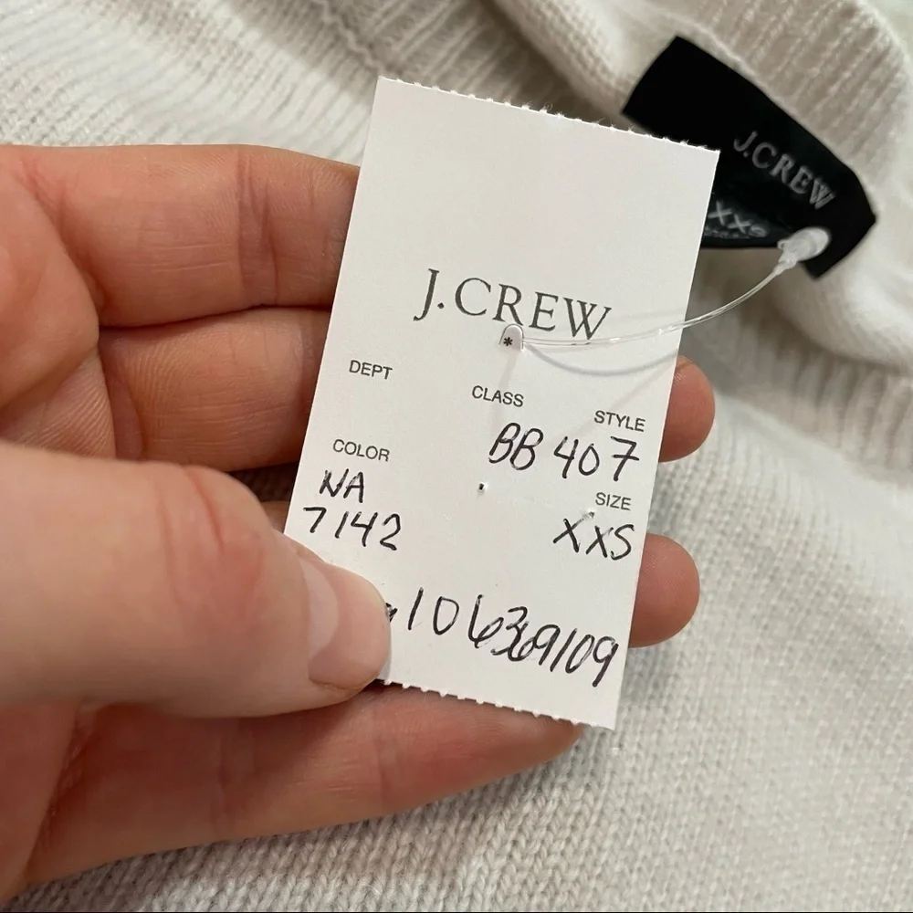 J crew wool recycled cashmere oversized sweater antique linen